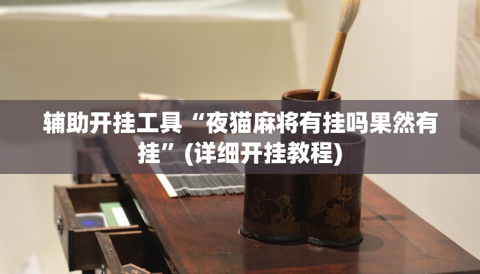 辅助开挂工具“夜猫麻将有挂吗果然有挂”(详细开挂教程)