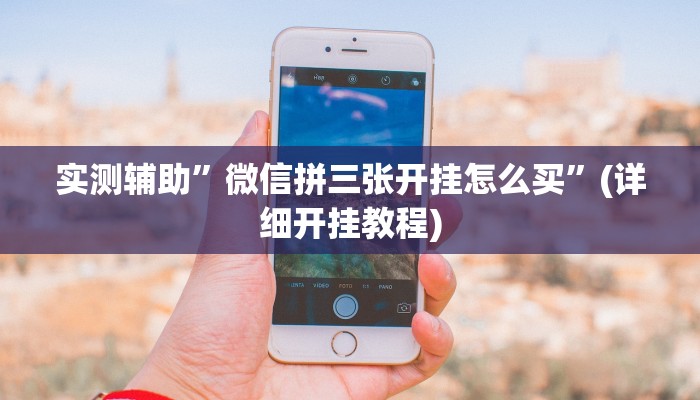 实测辅助”微信拼三张开挂怎么买”(详细开挂教程)