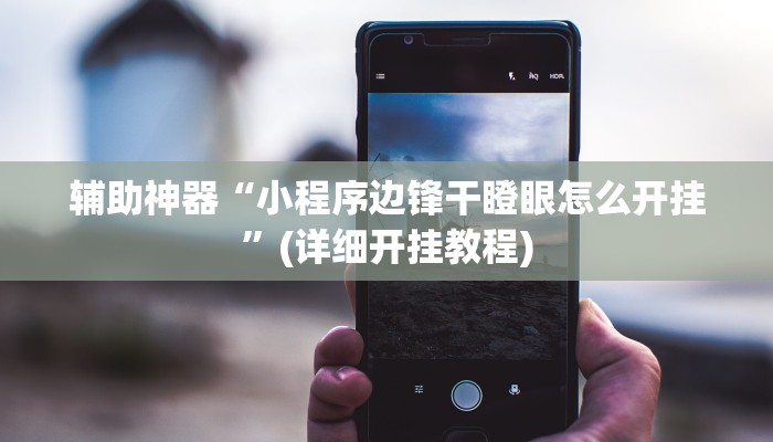 辅助神器“小程序边锋干瞪眼怎么开挂”(详细开挂教程)