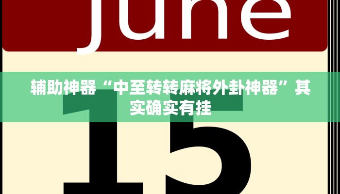 辅助神器“中至转转麻将外卦神器”其实确实有挂